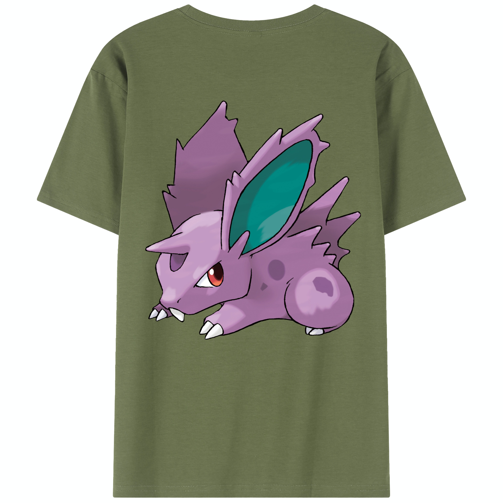 （画像用） ポケットモンスター Pokémon 綿100％半袖Tシャツ（背面プリント）